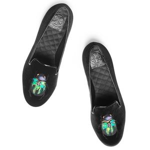 Tory Burch Easton Smoking Slipper 8 Beetle Loafer
